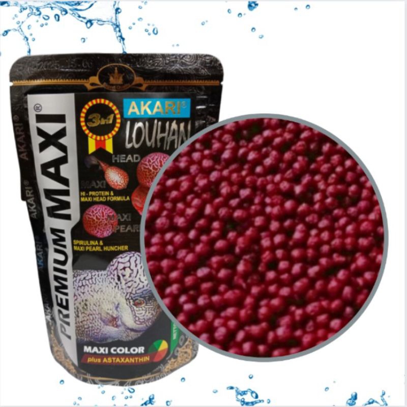 AKARI PREMIUM MAXI LOUHAN 100GR MAKANAN IKAN LOUHAN