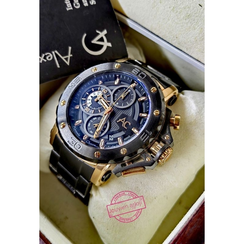 JAM TANGAN ALEXANDRE CHRISTIE 9205MC PRELOVED SECOND