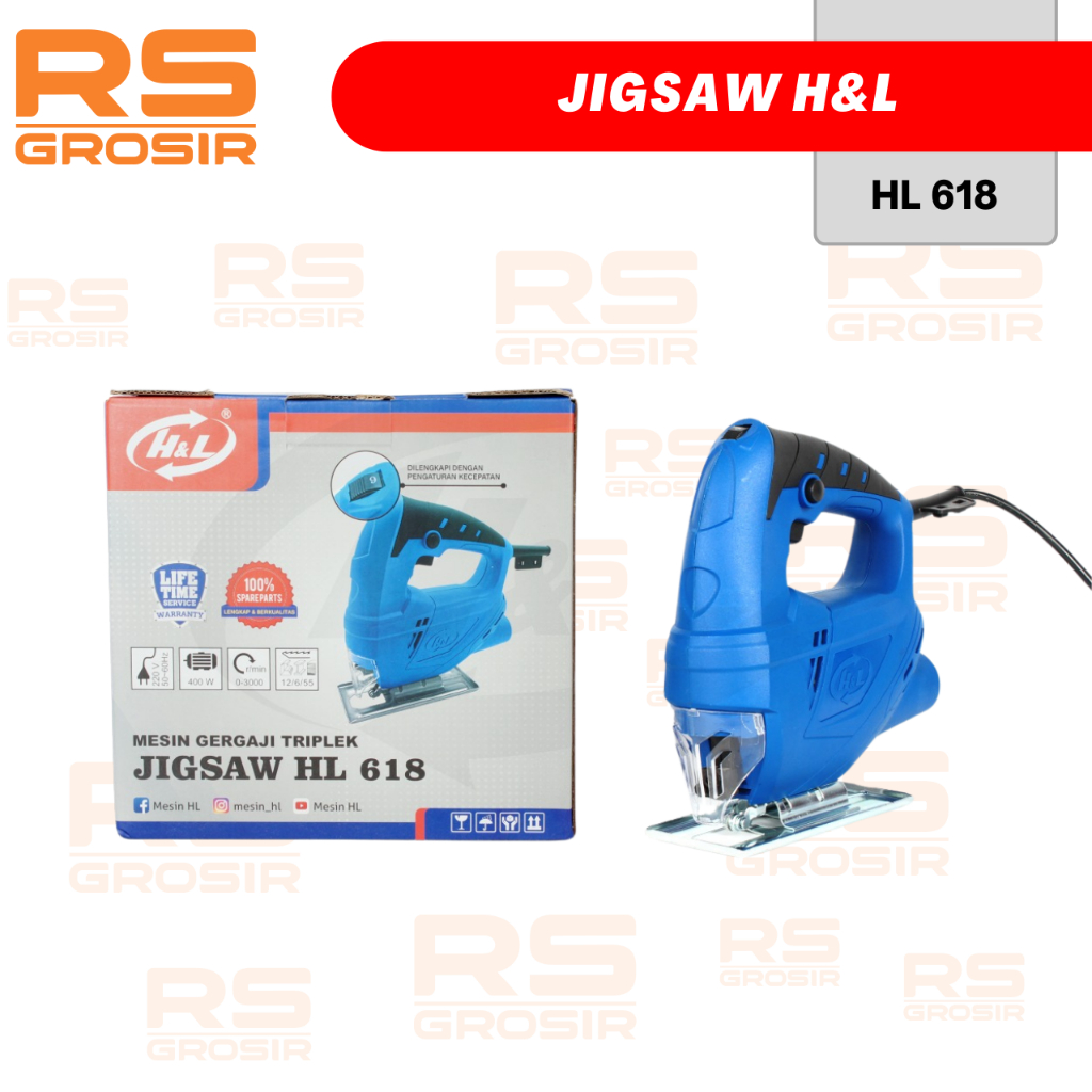 Jigsaw HL 618 H&L Mesin Potong Gergaji Triplek