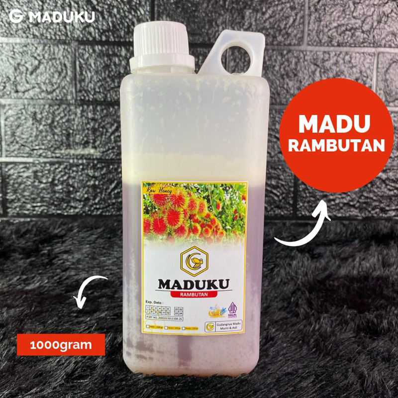 

Madu Rambutan 1kg Raw Honey - Madu Murni Asli