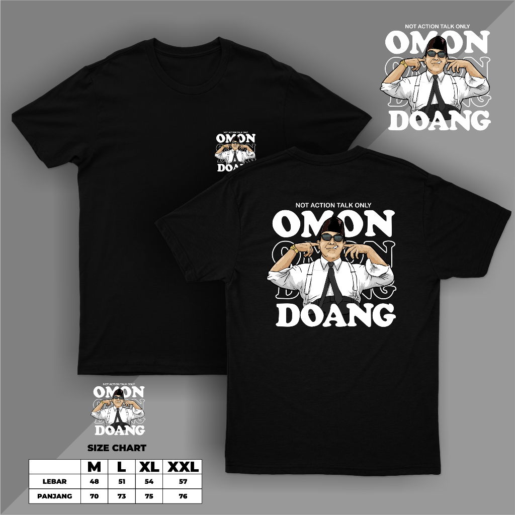 T-SHIRT KAOS VIRAL OMON OMON DOANG