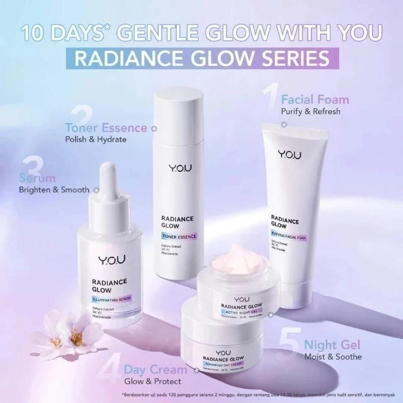 YOU Radiance Glow Series yang Cocok untuk Kulit Berminyak dan Sensitif