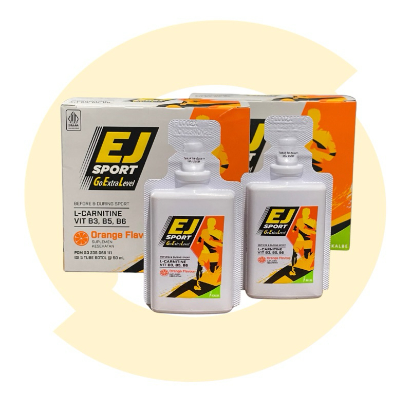 

Energy Gel EJ SPORT Minuman Energy Rasa Orange 1 Box Isi 5