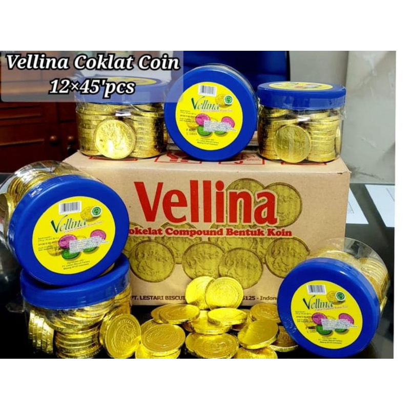 

Vellina Coklat Koin Coin Toples Isi 45 Pcs