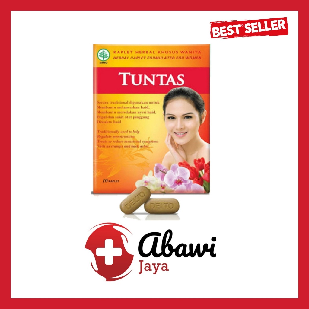 [AB] Pil Tuntas Kapsul Isi 10 Kaplet Obat Herbal Alami Jamu Tradisional Wanita Lancar Haid Pil Nifas