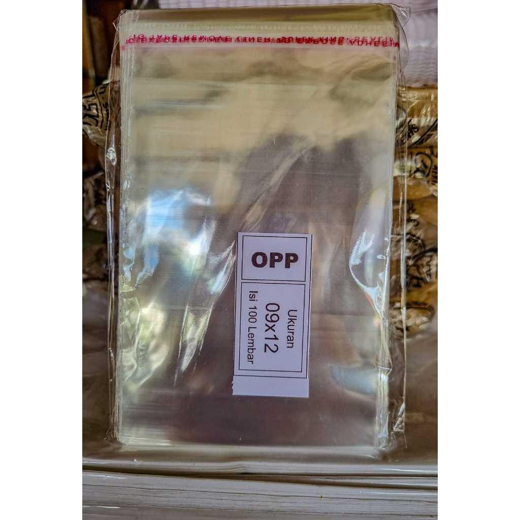 

PLASTIK OPP NON LEMBARAN 9X12