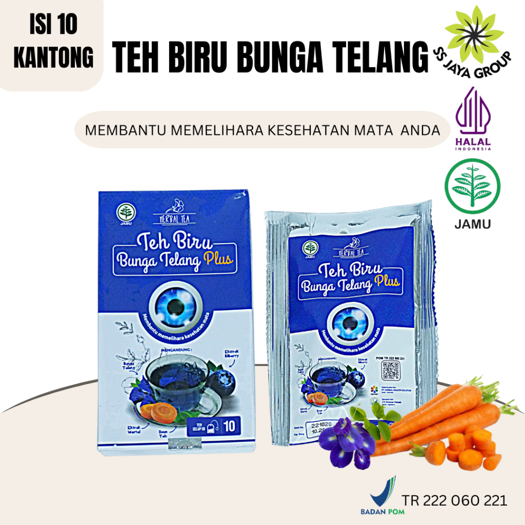 

TEH BIRU BUNGA TELANG PLUS 100% ORI | Membantu Memelihara Mata Anda | OBAT MATA RABUN | BY SS JAYA GRUB