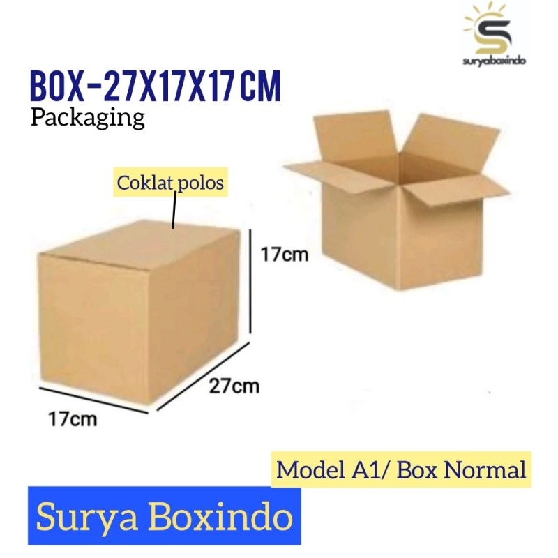 

Box 27x17x17 cm/Kardus/Box/amdk/hampers/boxnormal