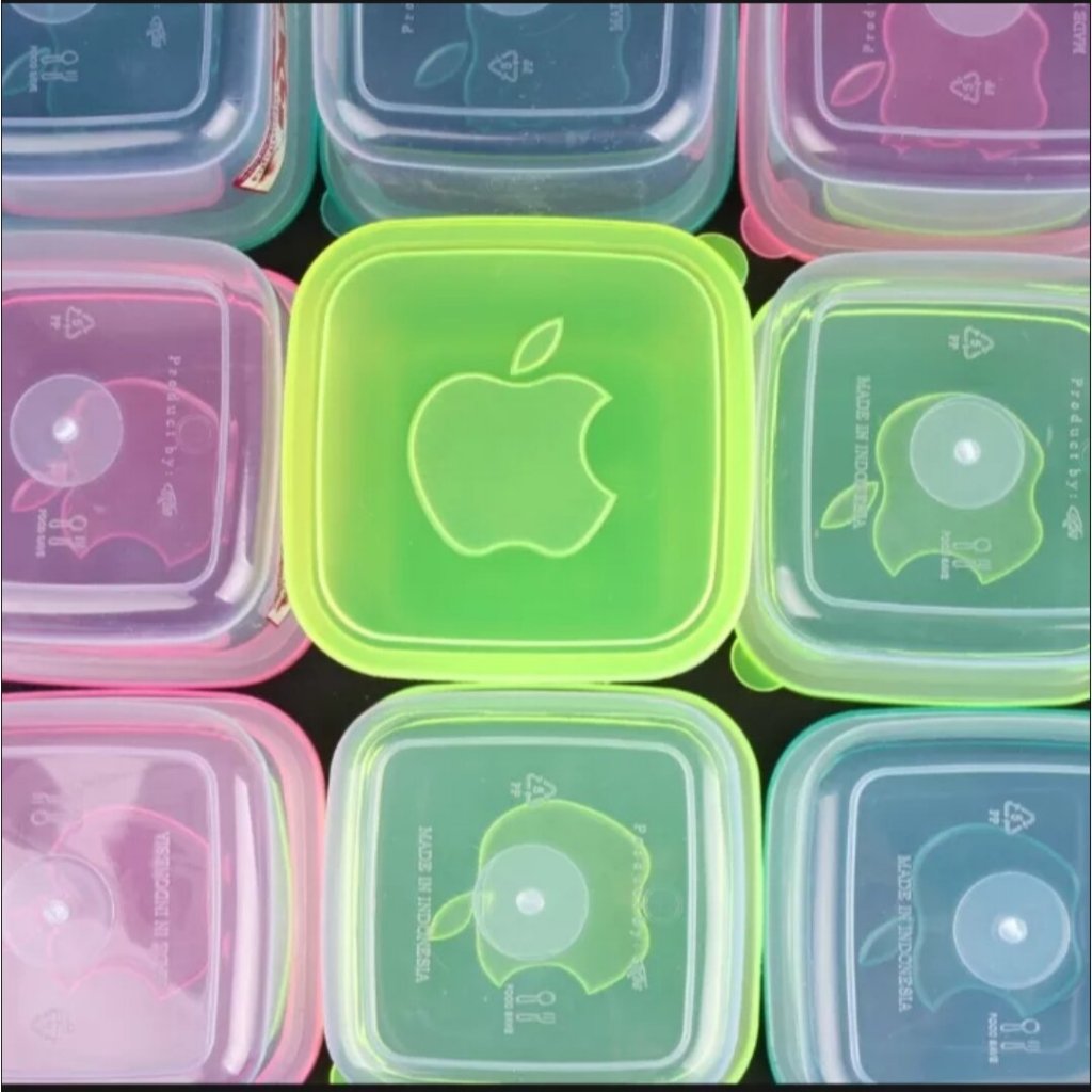 Toples Plastik - Toples Kotak Segi Empat - Toples Plastik Bening - Toples Plastik Kecil - Sealware L