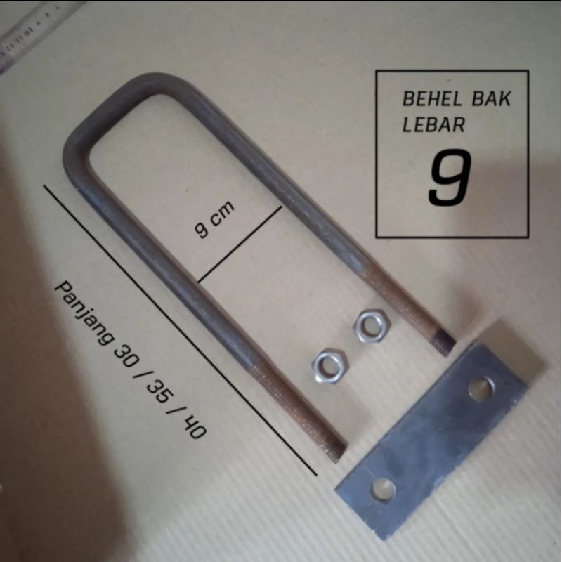 Behel ubolt bak lebar 9cm