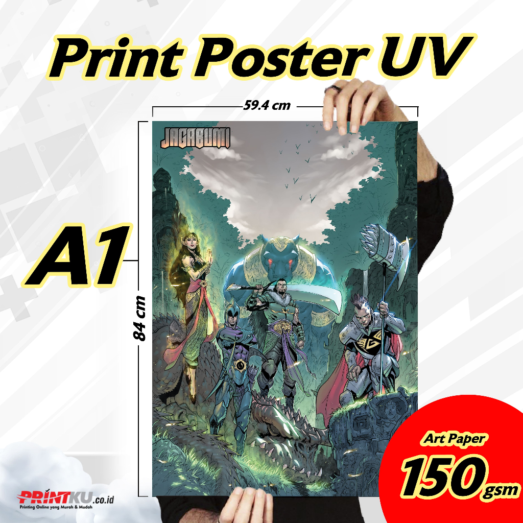 

Print UV Poster Art Paper A1 150 Gsm