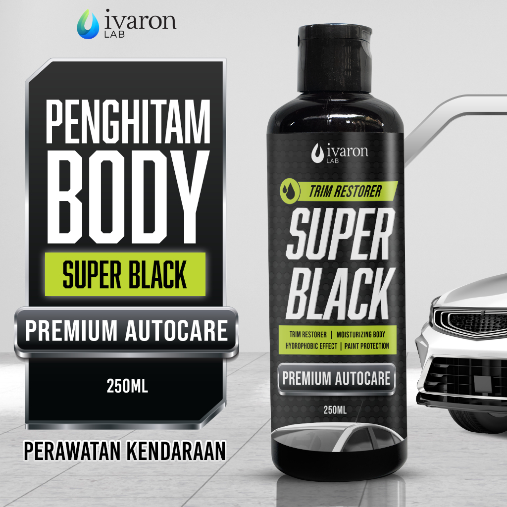 IVARON Penghitam Body Motor Dashboard  Pengkilap Restorer Kasar Permanen Kit Black Magic Pengkilat