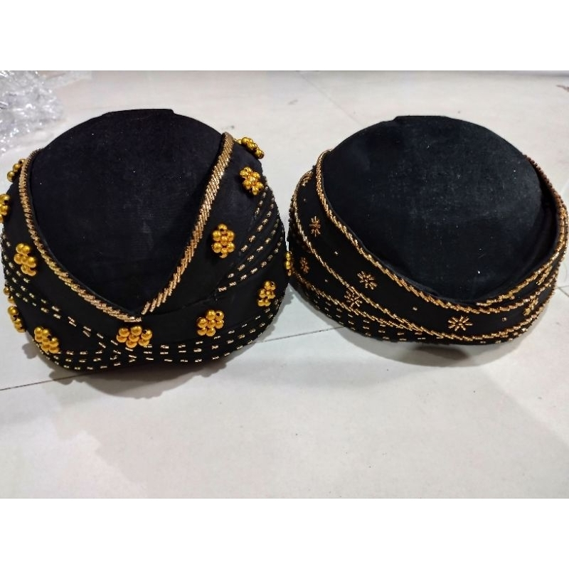 Blangkon hitam solo payet