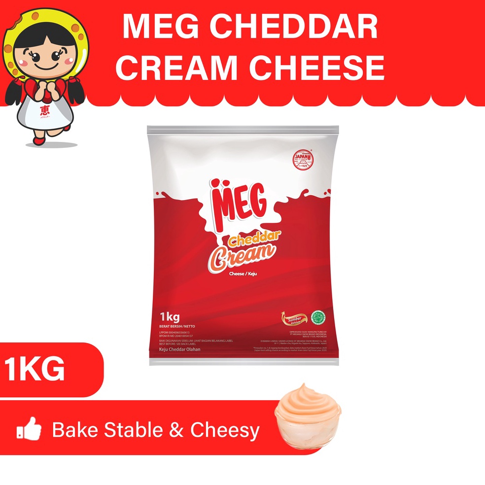 

Cuci gudang MEG Cheddar Cream Keju 1 Kg
