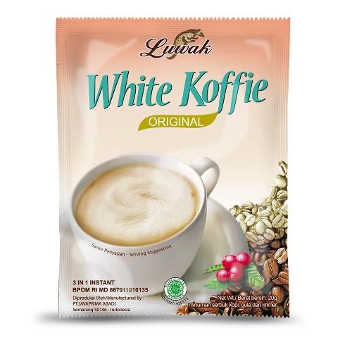 

Luwak White Coffe Original 1 Renceng isi 10 Sachet 20gr