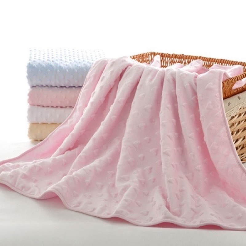 SELIMUT BAYI BABY BLANKET LEMBUT BULU FLEENCE POLKADOT BEDONG LITTLE PALMER LIBBY FLUFFY MIYO GORILU