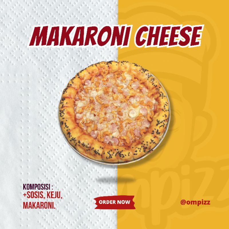 

Large Makaroni Cheese Pizza || 8 Slices || Pizza Merakyat