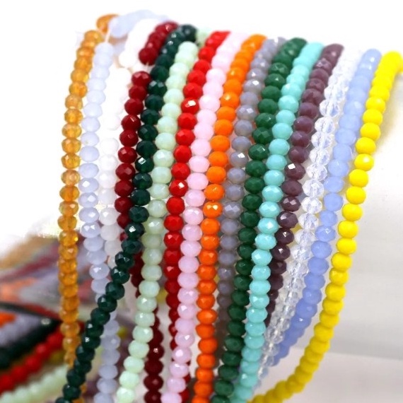 FLASH SALE Part 1 Manik Kristal Ceko 4mm  Manik Bakpau  Manik Kristal Bakpau Ceko  Manik Gepeng  Man