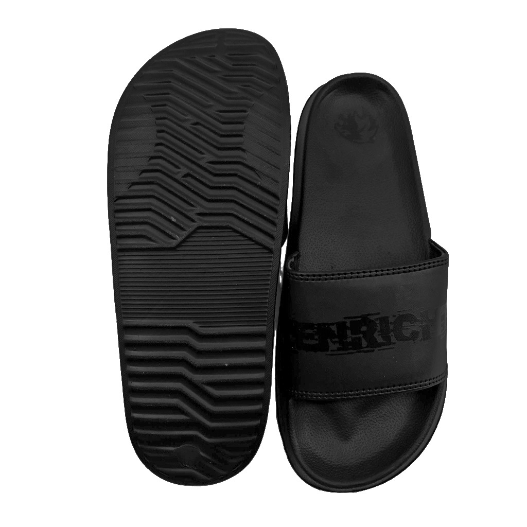 Discount Zenricht - Sendal Slop Pria Zfull Black - Hitam