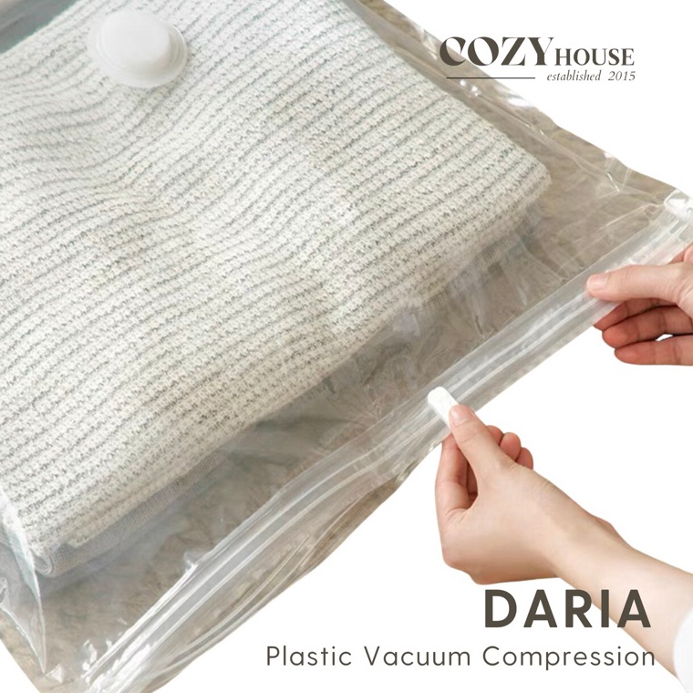PROMO ALE COZYHOUSE DARIA Plastik Vacum Pakaian Sprei Bedcover  Travel Vacuum Plastic Bedcover Stora