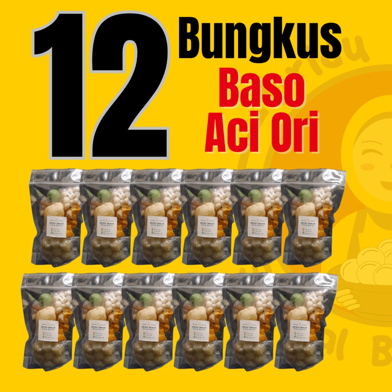 

12 bungkus Basoaci ori, fresh, halal sudah vakum