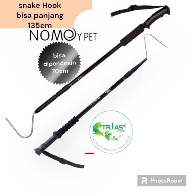 Snake Hook ular merk Nomoy pet/pengait ular/snake tong ular/stick pengait ular/hook ular/huk pengait