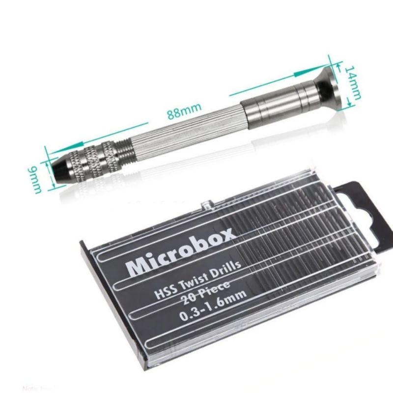 Satu Set Mata Bor Rojok Microbox Twist Drills Bit