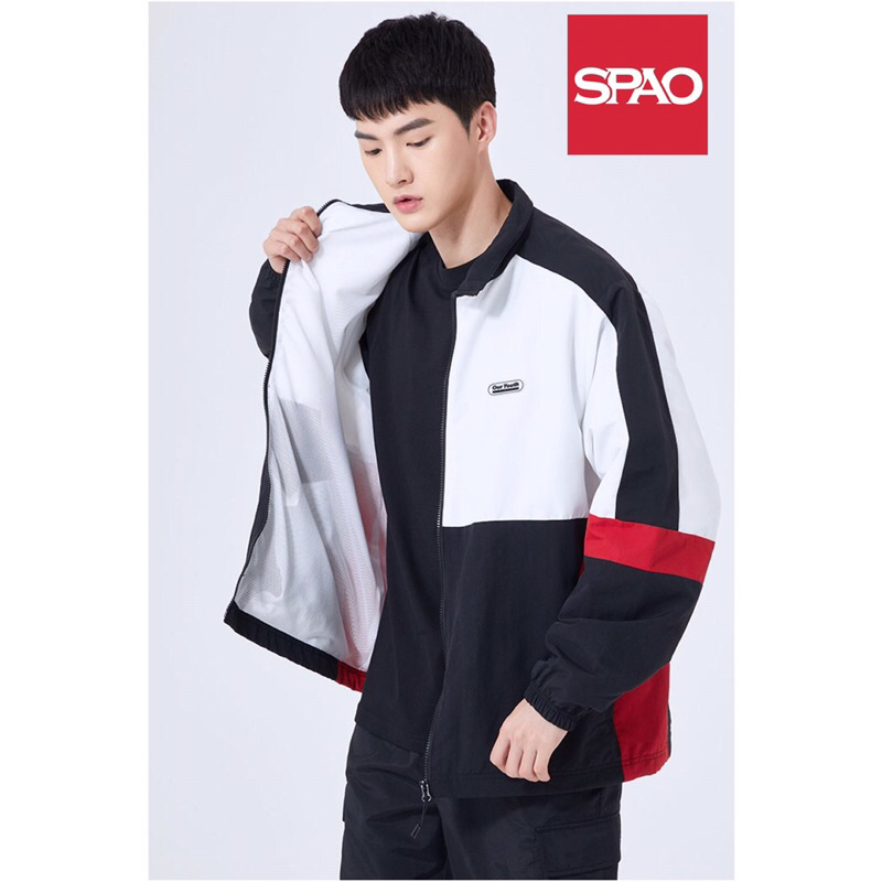 Spao Color Block Windbreaker Jacket