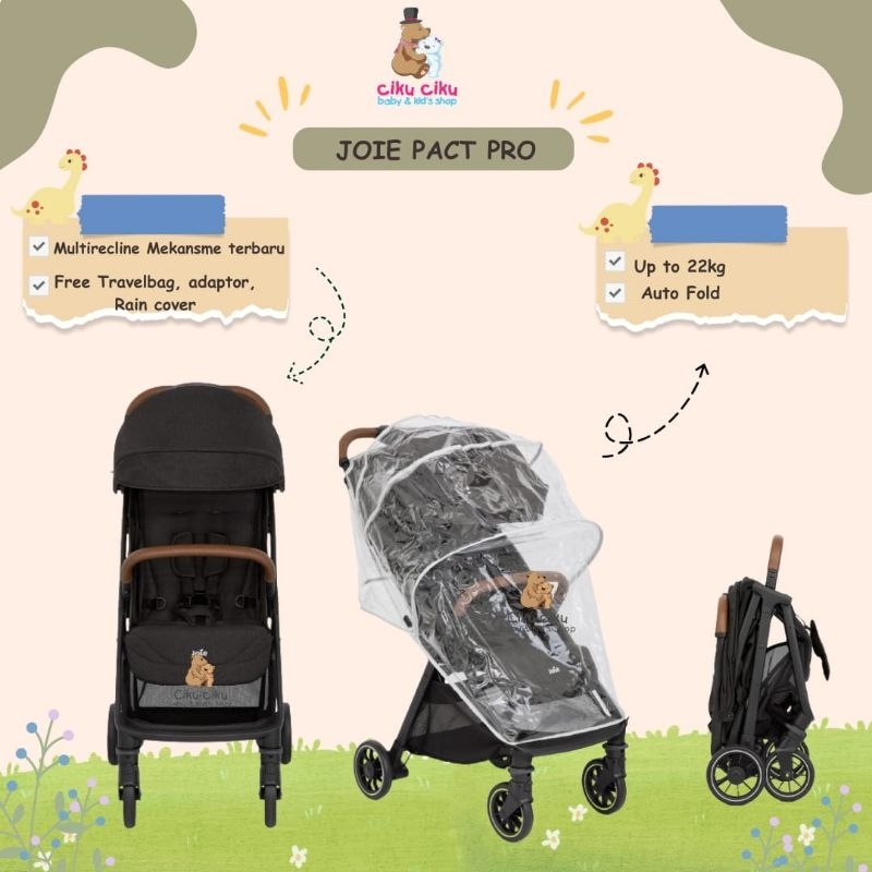 Stroller Joie Pact Pro Up To 22Kg / Stroller Joie / Kereta Dorong Bayi | Stroller Bayi