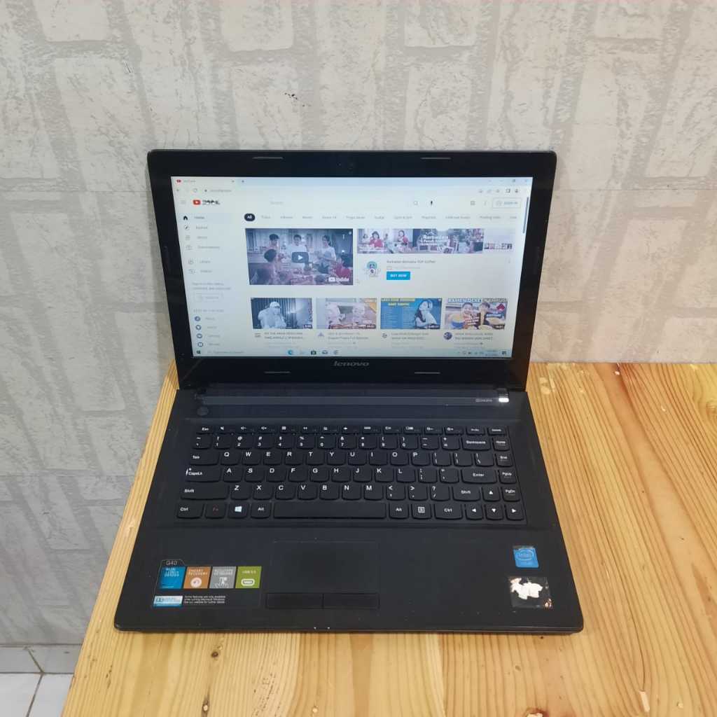 Laptop Lenovo G40 Celeron N2840 RAM 4GB SSD 256GB Bonus Tas + Mouse