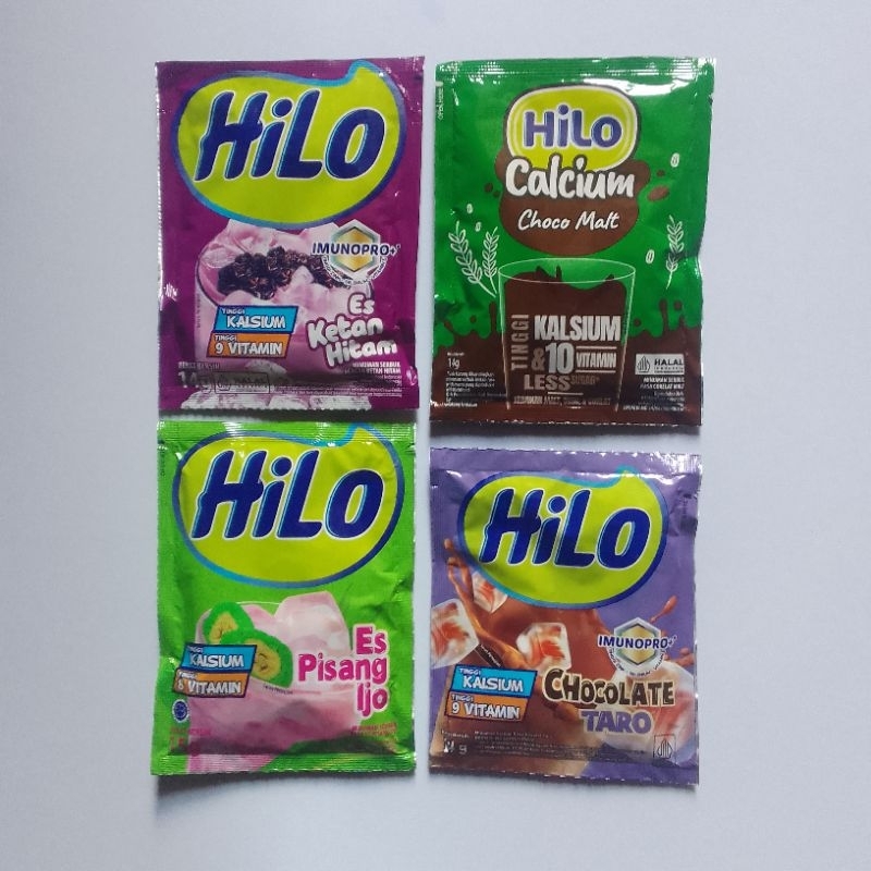 

Hilo Es Ketan Hitam - Calcium Choco Malt - Es Pisang Ijo - Chocolate Taro