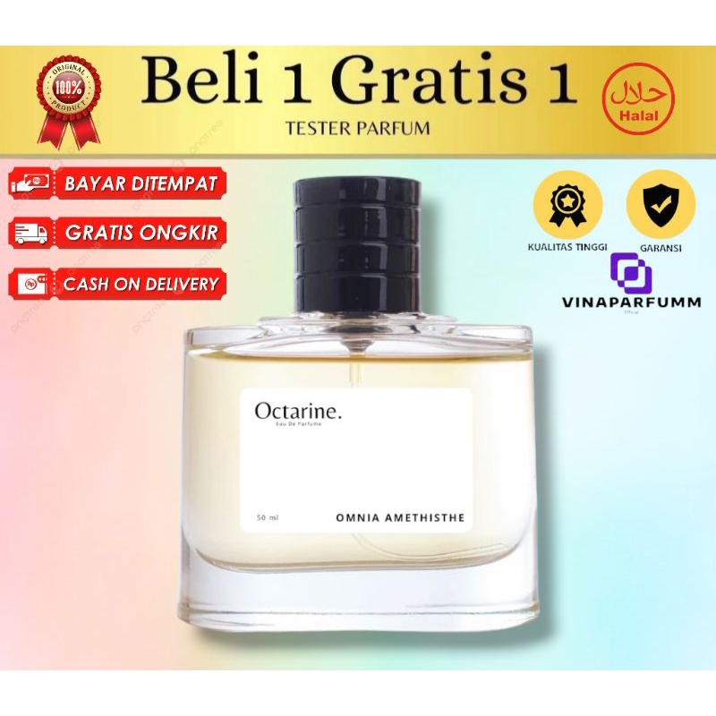 Octarine Parfum Wanita Pria Tahan Lama Aroma Fresh Lembut Elegan Inspired 50ml  | Perfum By Omnia Am