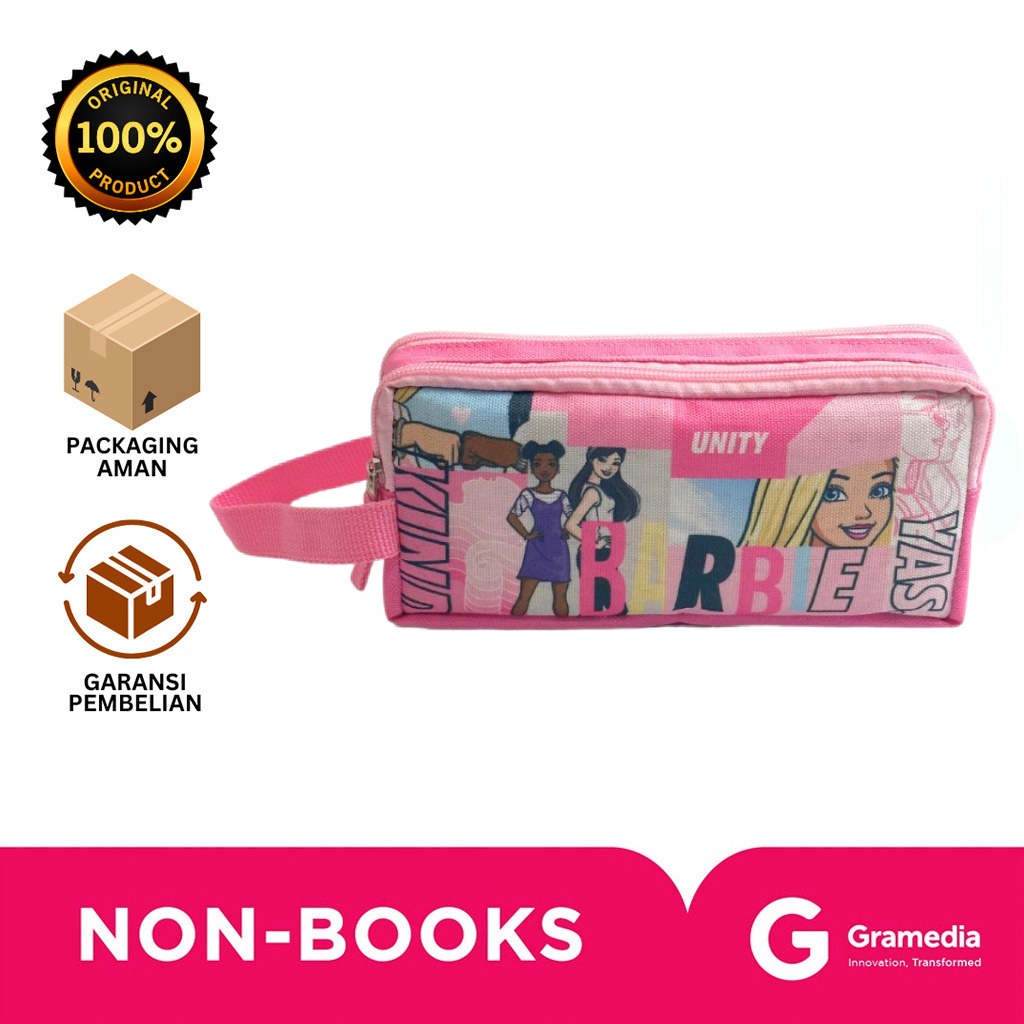 

Gramedia Bali - DADI PRIMA Barbie Mixed Pattern Pencil Case PCBB230702