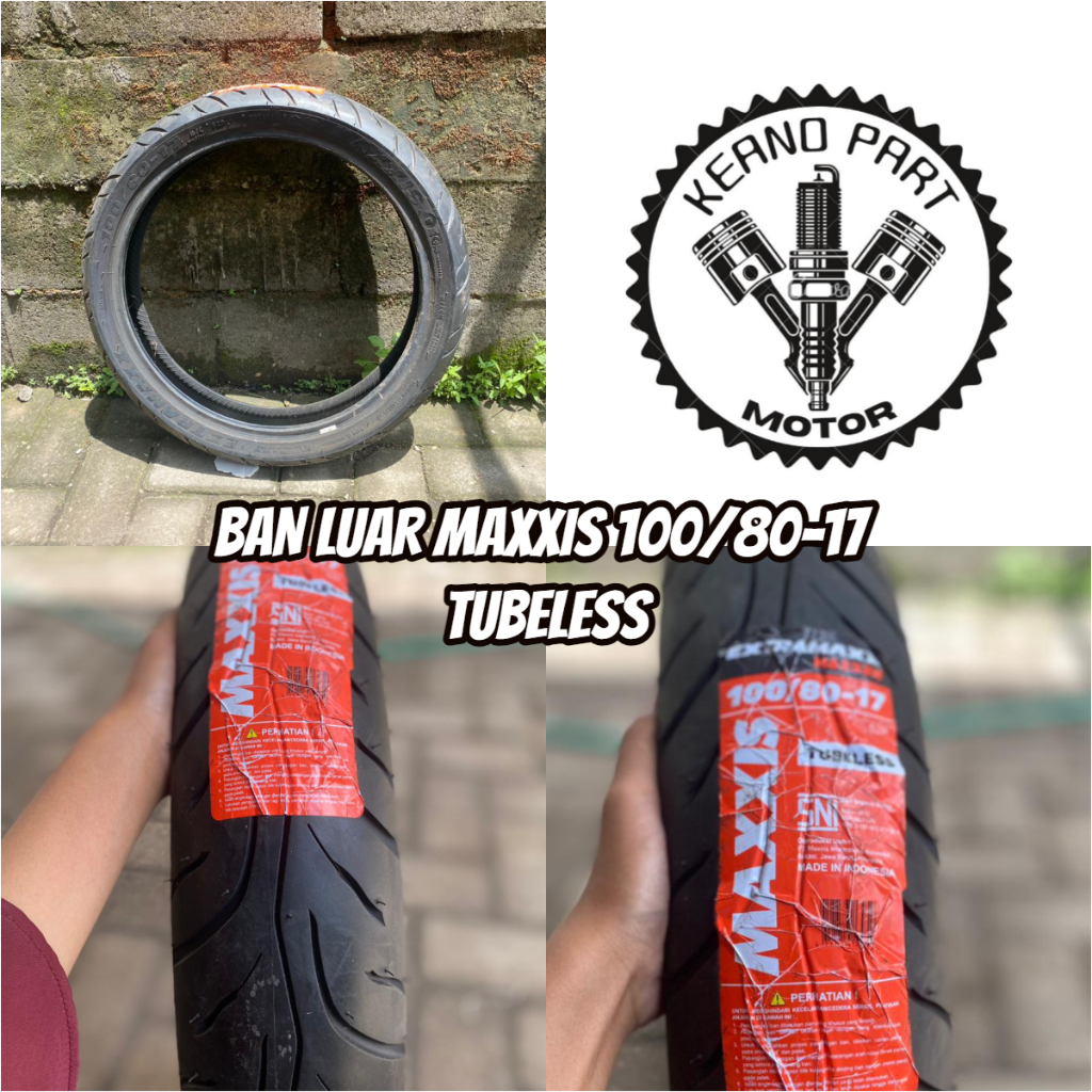 BAN LUAR MAXXIS M6233 UKURAN 100/80-17 TUBLESS || BAN LUAR MOTOR BEBEK RING 17 MAXXIS M6233 100/80-1