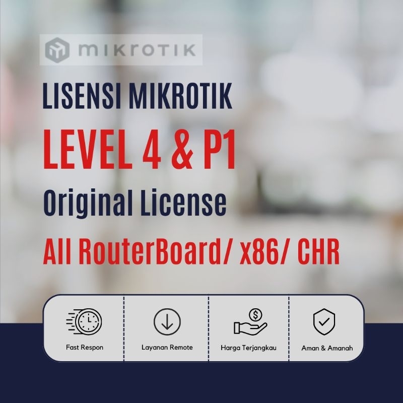 Lisensi Mikrotik Level 4