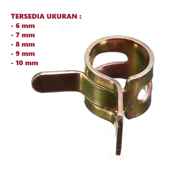 Klem Penjepit Kepala Selang Ledeng Kecil Mini Head Pipe Clamp Jepit