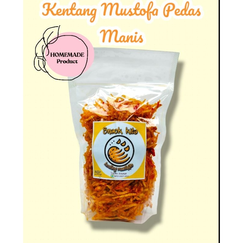 

TERLARIS KENTANG MUSTOFA KRIUK/KENTANG MUSTOFA PEDAS MANIS 200GRAM/CEMILAN GURIH KRISPI