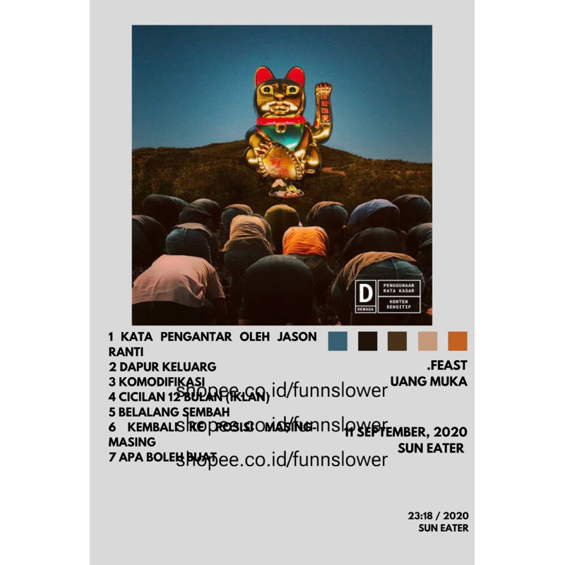 Poster Album/Single/EP Uang Muka - .Feast