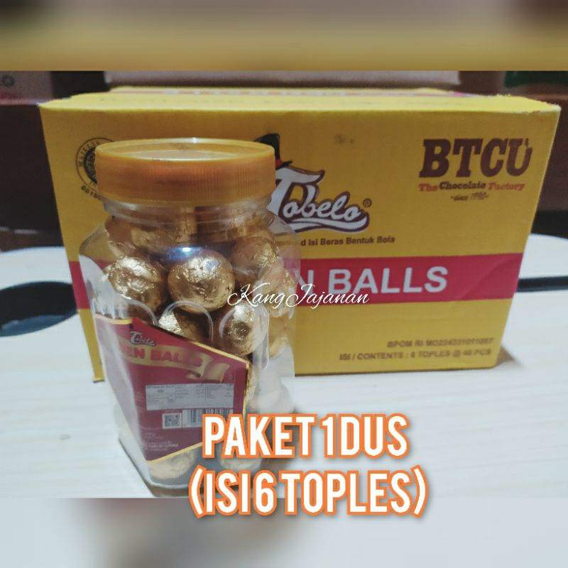 

1 Dus Tobelo Golden balls (isi 6 toples) sajian Lebarang snack lebaran oleh oleh cokelat