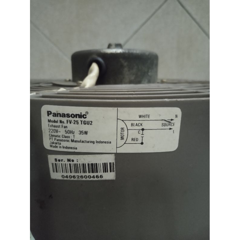 exhaust fan plavon Panasonic 10 inch