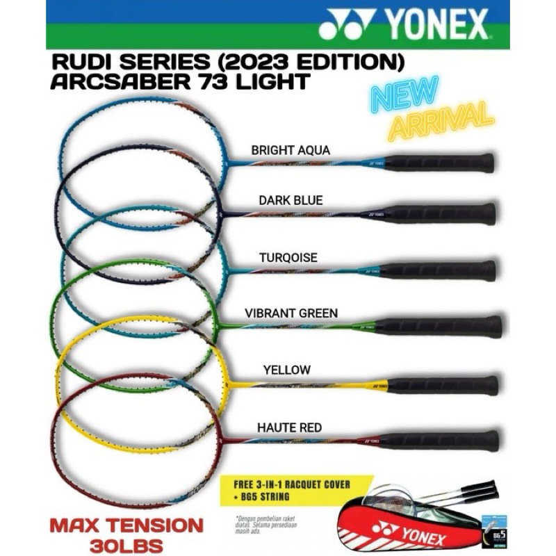 RAKET BADMINTON YONEX ARCSABER 73 LIGHT RUDI HARTONO SERIES