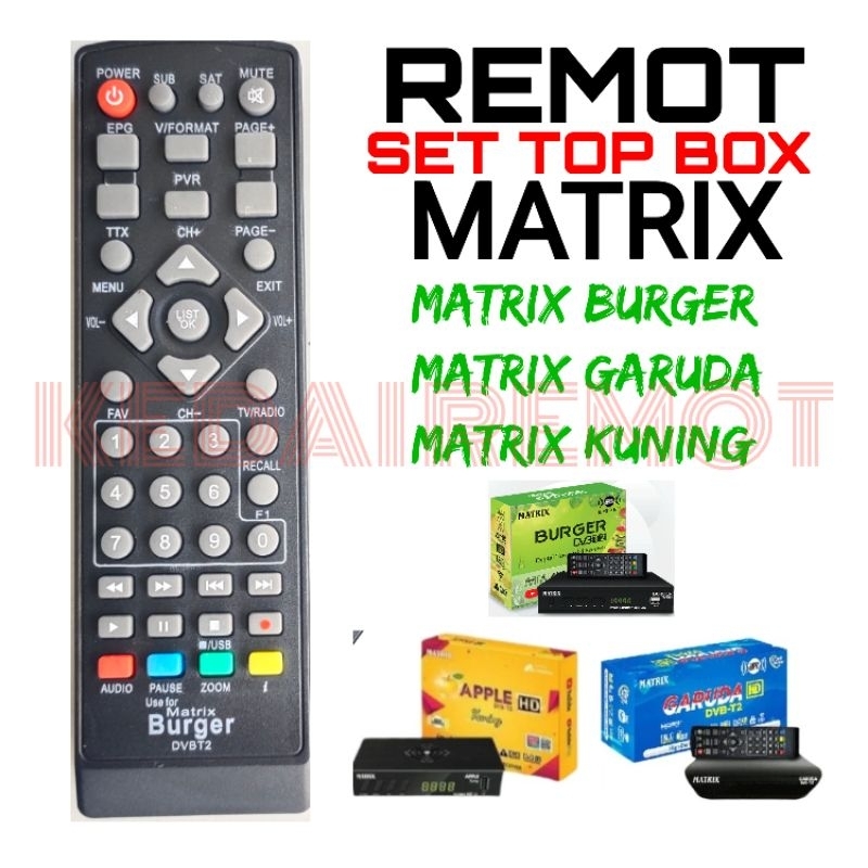 Remot stb matrix garuda matrix burger matrik kuning