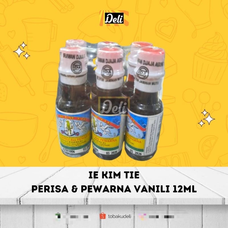 

Ie Kim Tie Perisa dan Pewarna Essens Vanila 12ml