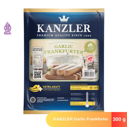 

KANZLER Garlic Frankfurter 300 gr Sosis Sapi Ayam