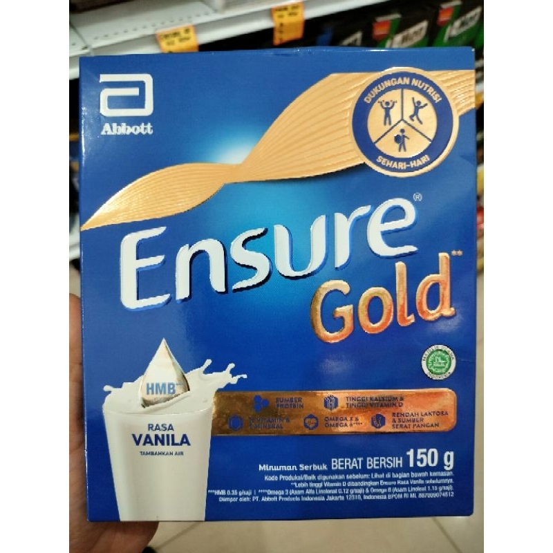 

ENSURE GOLD VANILA 3/5/10Pcs 150GR ORI Termurah