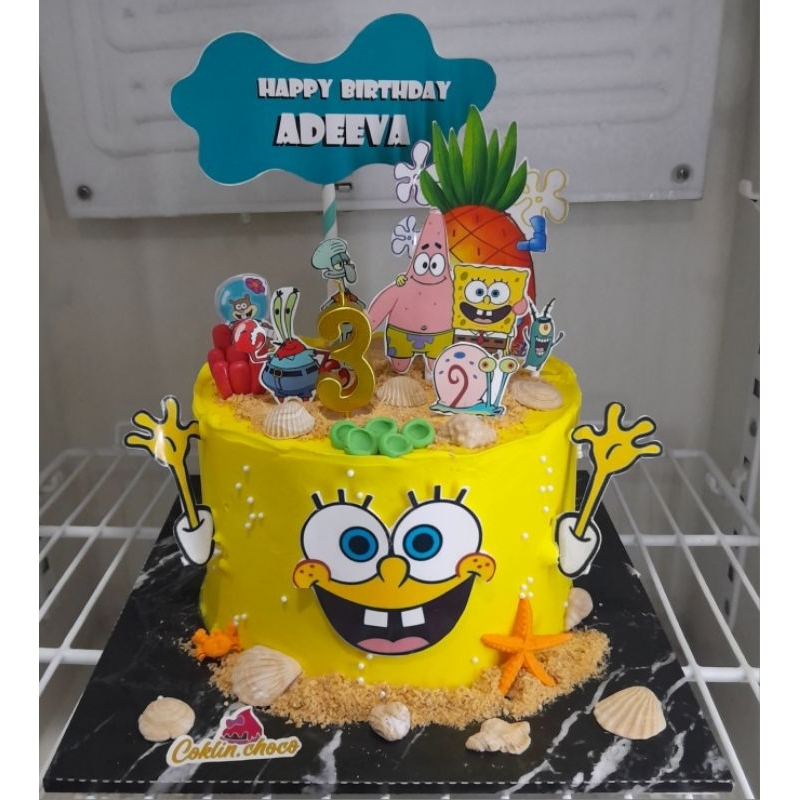 

KUE ULANG TAHUN SPONGEBOB/ cake ultah spongebob/ BIRTHDAY cake spongebob