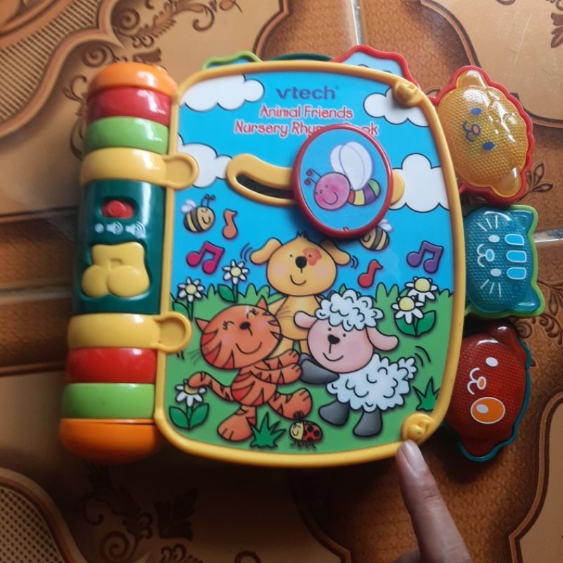 Mainan edukasi bayi sound book vtech animal friend nusery elektrik off