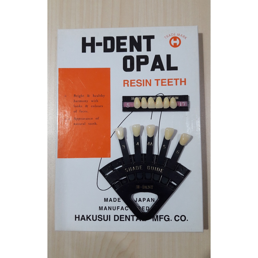 GIGI OPAL H DENT ANTERIOR UPPER / LOWER, per PAPAN /SET,  Hakusui Japan