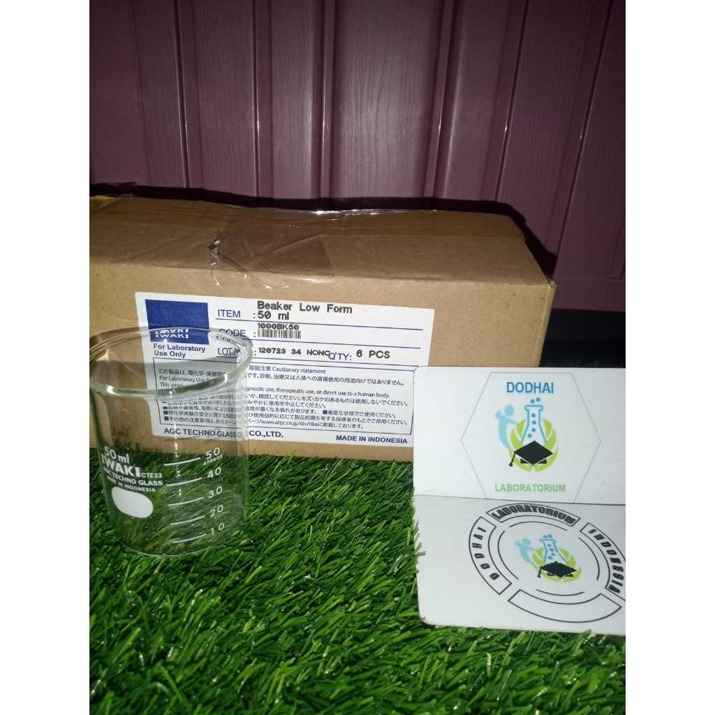 Beaker Glass, Beker Gelas, Gelas Kimia Iwaki 50 ml