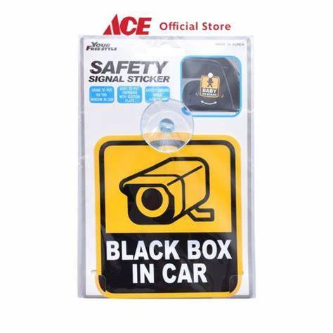 Carex Stiker Mobil Black Box In Car Dan Senior Citizen On Board Ace Hardware